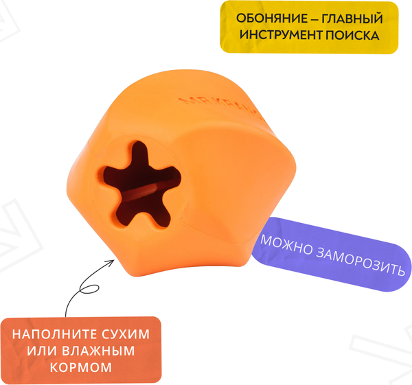 Изображение товара Игрушка для собак Mr. Kranch Твистер / MKR541888 (оранжевый)