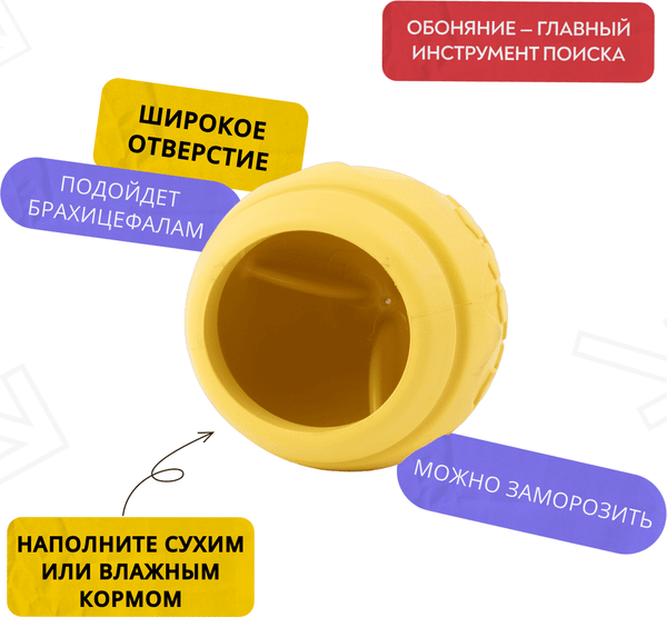 Изображение товара Игрушка для собак Mr. Kranch Медовый горшочек / MKR541918 (желтый)