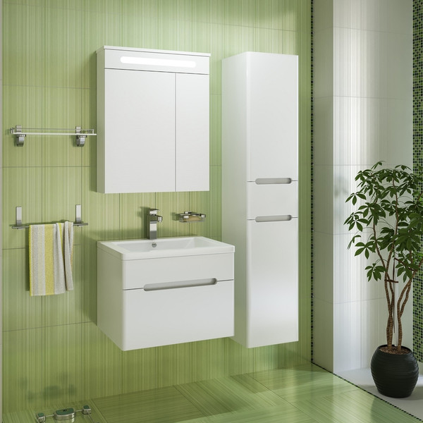 Изображение товара Тумба с умывальником Runo Парма 60 + Omega 60 (подвесная)