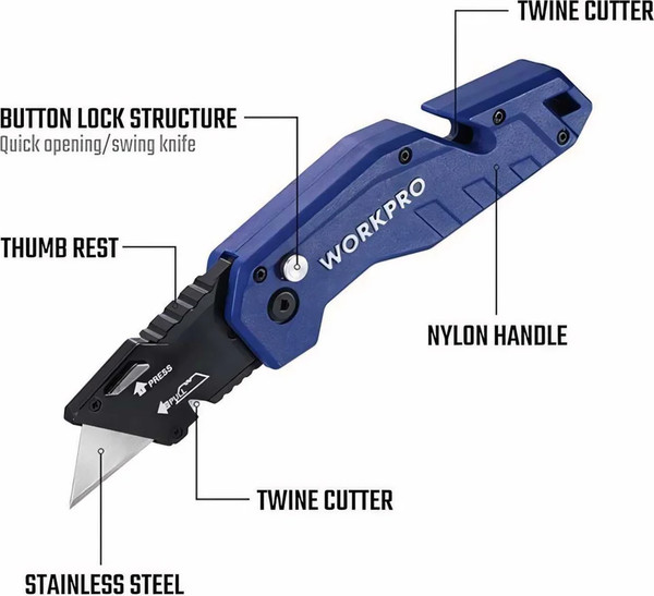 Изображение товара Нож строительный Workpro WP211008