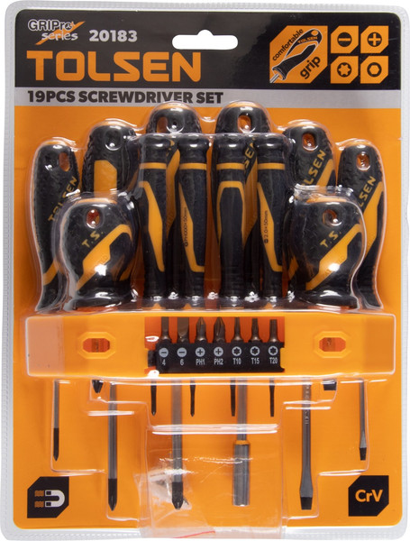 Изображение товара Набор отверток Tolsen GRIPro / TT20183
