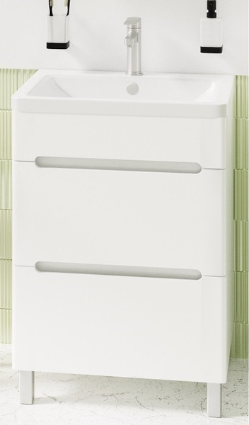 Изображение товара Тумба с умывальником Runo Парма 60 + Omega 60 (напольная)