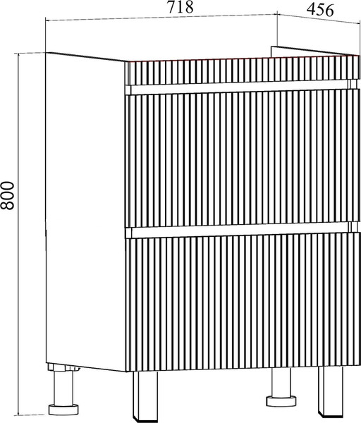Изображение товара Тумба с умывальником Runo Модена 75 + Оскар 75 (напольная, белый)