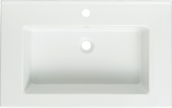 Изображение товара Тумба с умывальником Runo Модена 75 + Оскар 75 (напольная, белый)