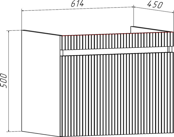 Изображение товара Тумба с умывальником Runo Модена 65 + Оскар 65 (подвесная, железный камень)