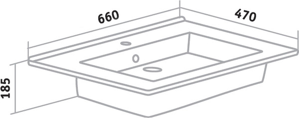 Изображение товара Тумба с умывальником Runo Модена 65 + Оскар 65 (подвесная, железный камень)