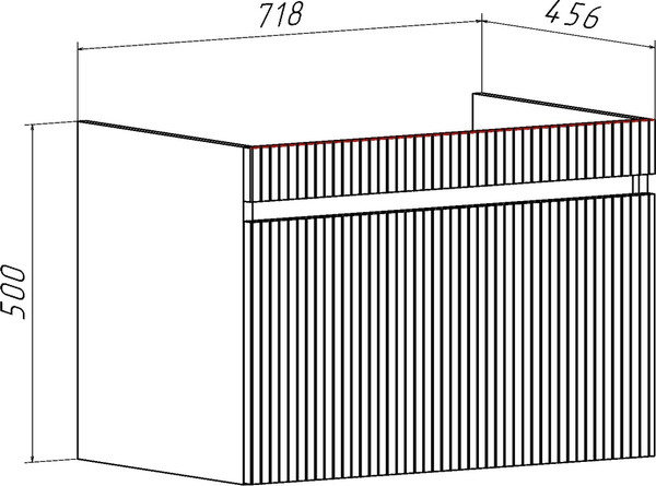 Изображение товара Тумба с умывальником Runo Модена 75 + Оскар 75 (подвесная, железный камень)