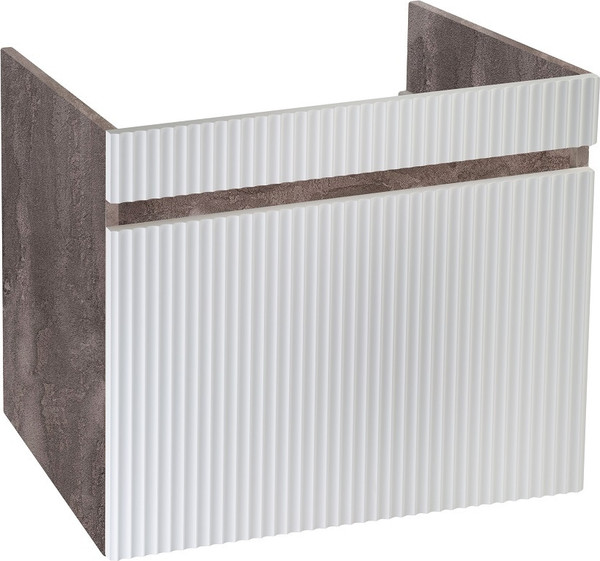 Изображение товара Тумба с умывальником Runo Модена 75 + Оскар 75 (подвесная, железный камень)