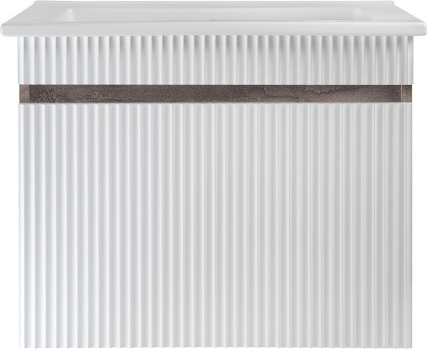 Изображение товара Тумба с умывальником Runo Модена 75 + Оскар 75 (подвесная, железный камень)