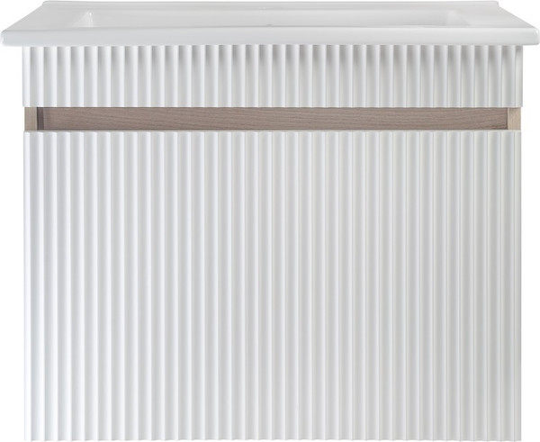 Изображение товара Тумба с умывальником Runo Модена 65 + Оскар 65 (подвесная, крафтовый дуб)