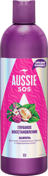 Изображение товара Шампунь для волос Aussie SOS Глубокое восстановление (500мл)