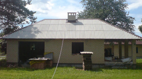 Изображение товара Шифер хризотилцементный КМБ-Восток волнистый СВ-40/150-8 1750x1130x5.2мм