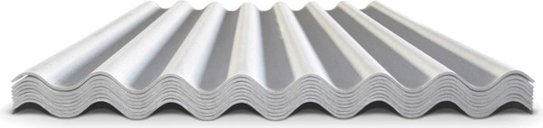 Изображение товара Шифер хризотилцементный КМБ-Восток волнистый СВ-40/150-8 1750x1130x5.2мм