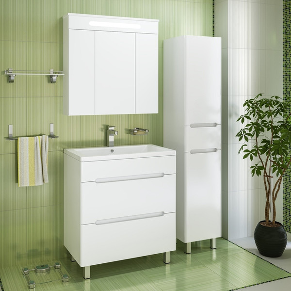 Изображение товара Тумба с умывальником Runo Парма 75 + Omega 75 (напольная)