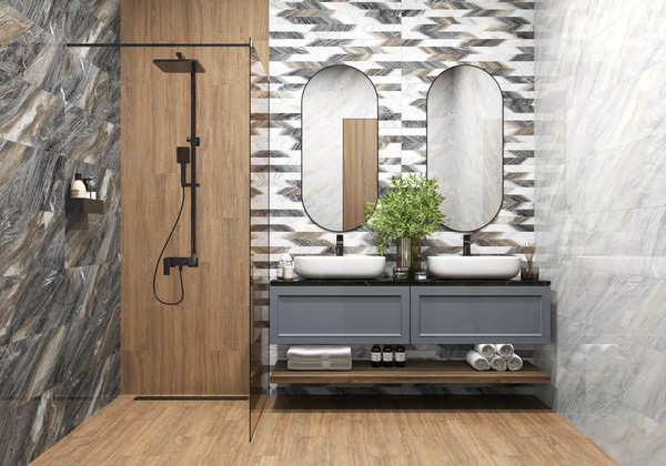 Изображение товара Плитка Delacora Millennium Dark WT93MNM99 (300x900)