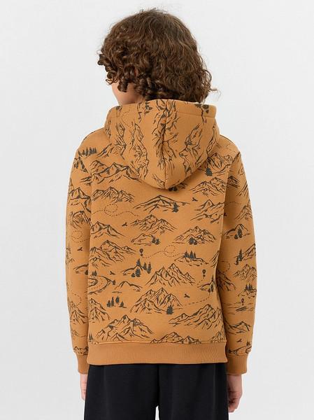 Изображение товара Худи детское Mark Formelle 123388 (р.122-60, горы на цвете орех)
