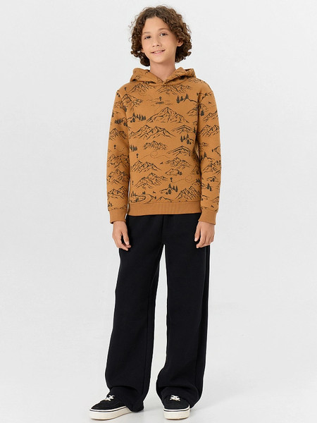 Изображение товара Худи детское Mark Formelle 123388 (р.122-60, горы на цвете орех)