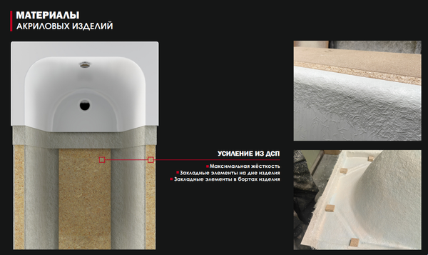 Изображение товара Ванна акриловая МетаКам Storm 150x70