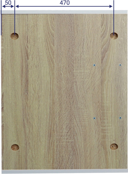 Изображение товара Зеркало Doratiz Доминикана 57 / 2711.176 (белый/дуб сонома, с полками)