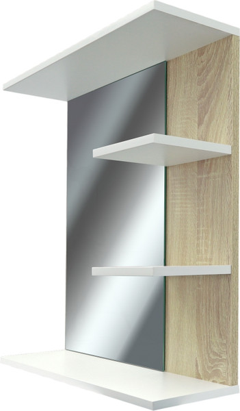 Изображение товара Зеркало Doratiz Доминикана 57 / 2711.176 (белый/дуб сонома, с полками)