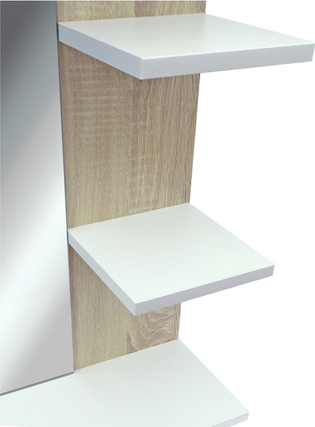 Изображение товара Зеркало Doratiz Доминикана 57 / 2711.176 (белый/дуб сонома, с полками)