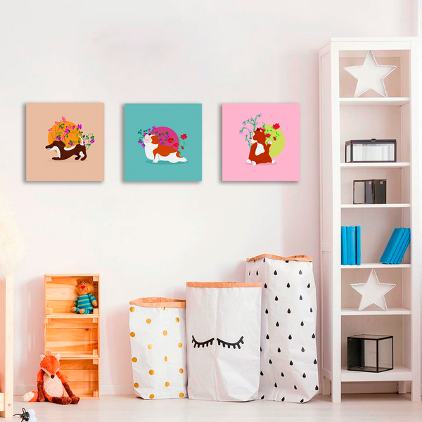 Изображение товара Картина Stamprint Собака и йога 1 / CD001 (35х35см)