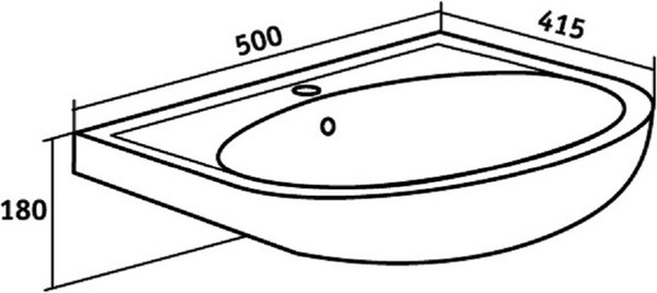 Изображение товара Тумба с умывальником Runo Лада 50 + Уют 50 (подвесная, блэквуд/белый)