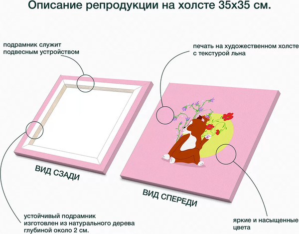 Изображение товара Картина Stamprint Собака и йога 3 / CD003 (35х35см)