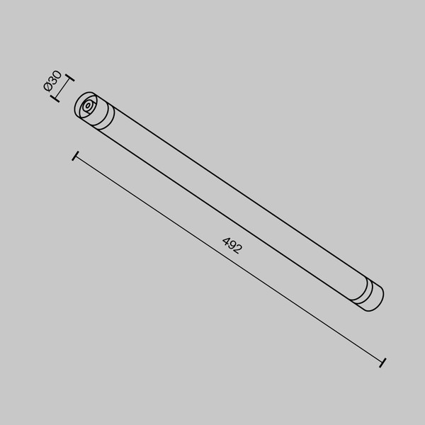 Изображение товара Соединитель для трековой системы Maytoni Shelf CA011-L500-B