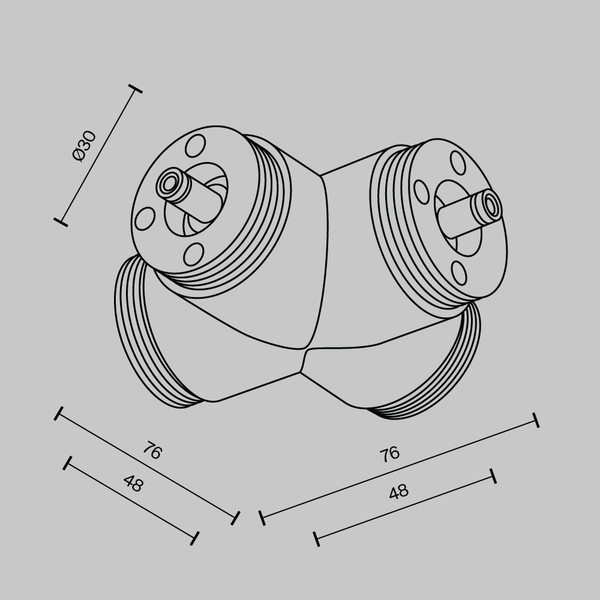 Изображение товара Коннектор для трековой системы Maytoni Shelf CA017TX-B