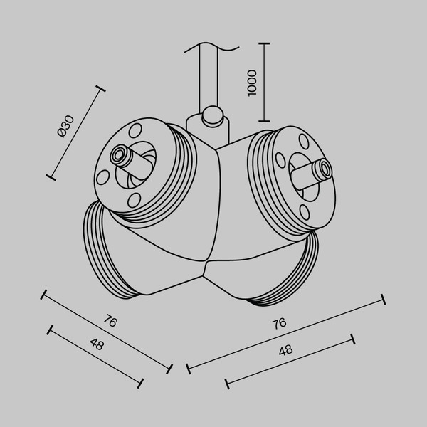Изображение товара Коннектор для трековой системы Maytoni Shelf CA017TX-P-B