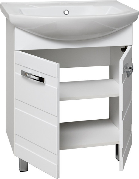 Изображение товара Тумба с умывальником Runo Турин 65 + Элеганс 65 (напольная)