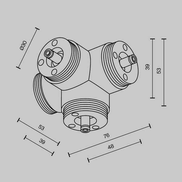 Изображение товара Коннектор для трековой системы Maytoni Shelf CA019L4C-B