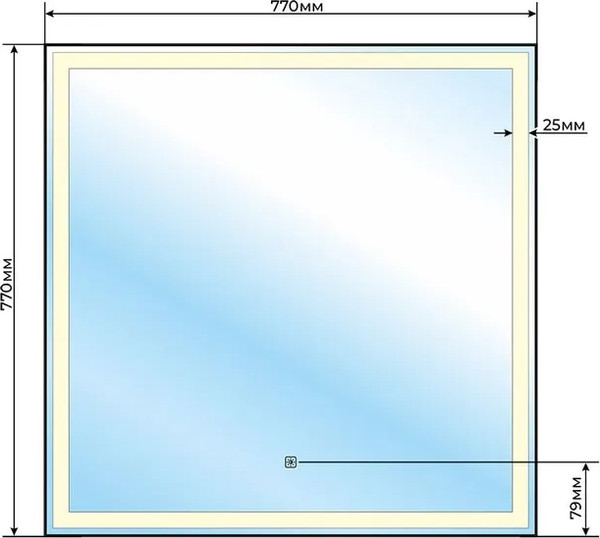 Изображение товара Зеркало Toppus New York 77х77 / 2911.020
