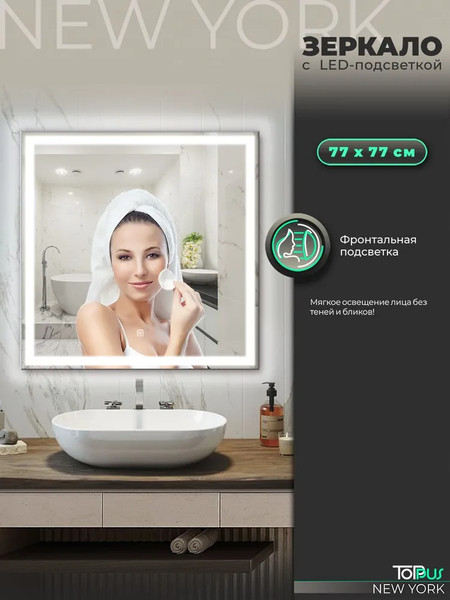 Изображение товара Зеркало Toppus New York 77х77 / 2911.020