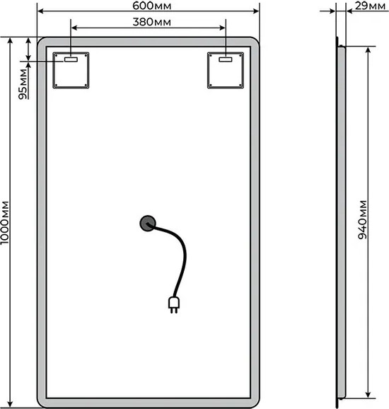 Изображение товара Зеркало Toppus Monaco 60х100 / 2911.022