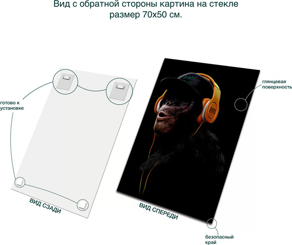 Изображение товара Картина на стекле Stamprint Кикадзару AR099 (70х50см)