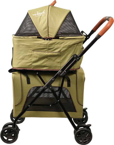 Изображение товара Тележка-переноска Mr. Kranch Двойная / MKR542748 (оливковый)