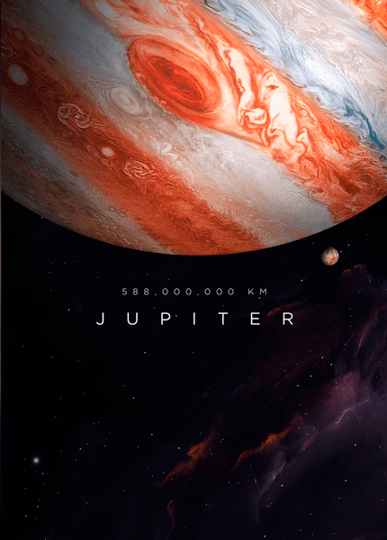 Изображение товара Картина на стекле Stamprint Юпитер SC009 (70х50см)
