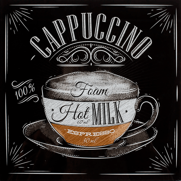 Изображение товара Картина на стекле Stamprint Капучино KT080 (50х50см)