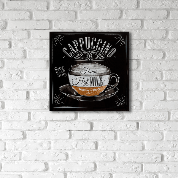 Изображение товара Картина на стекле Stamprint Капучино KT080 (50х50см)