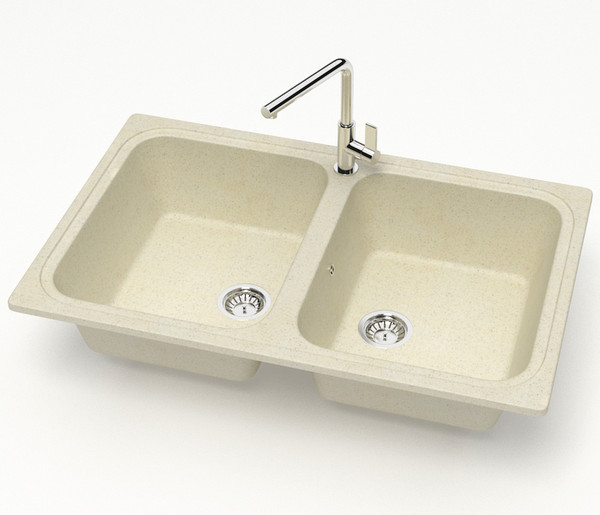 Изображение товара Мойка кухонная Marrbaxx 20/Q2 / F020Q002 (бежевый)