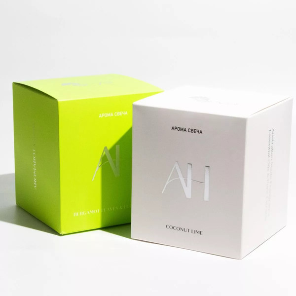 Изображение товара Свеча Arya Aromabotanical Bergamot Leaves&Eucalyptus / 8680943255754 (белый)