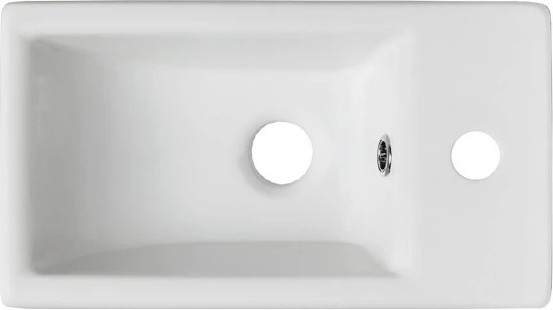 Изображение товара Тумба с умывальником Runo Микра 40 правая + Como 40 (подвесная, белый)