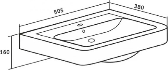 Изображение товара Тумба с умывальником Runo Ибица 50 + Мини 50 (подвесная)