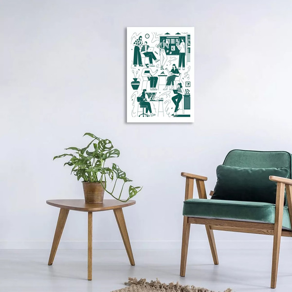 Изображение товара Картина Stamprint Рабочая атмосфера 3 / TR027 (85х60см)