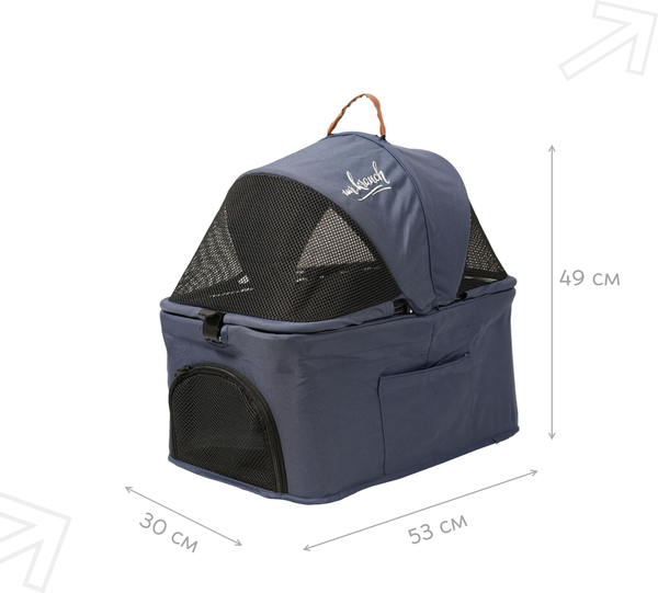 Изображение товара Тележка-переноска Mr. Kranch Двойная / MKR542755 (голубой)