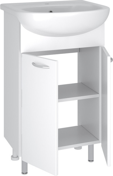 Изображение товара Тумба с умывальником Runo Уют 50 + Уют 50 (напольная)