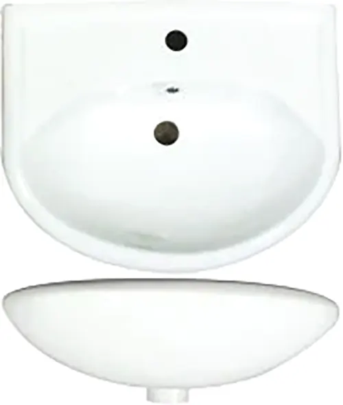 Изображение товара Тумба с умывальником Runo Уют 55 + Уют 55 (напольная)