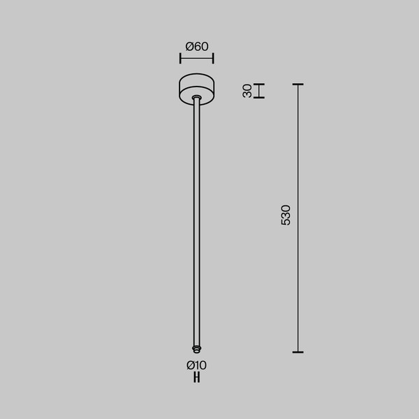 Изображение товара Крепление для подвесного светильника Maytoni Shelf CA030C-SL-L500-B